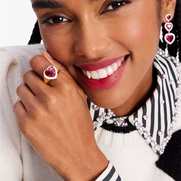 Kate Spade - Sweetheart Signet Ring (Size 6) - Picture 3 of 7